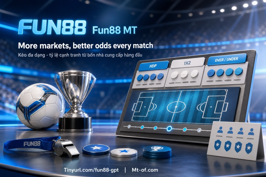 Fun88 taruhan sepak bola handicap Asia over/under live betting empat provider 2026