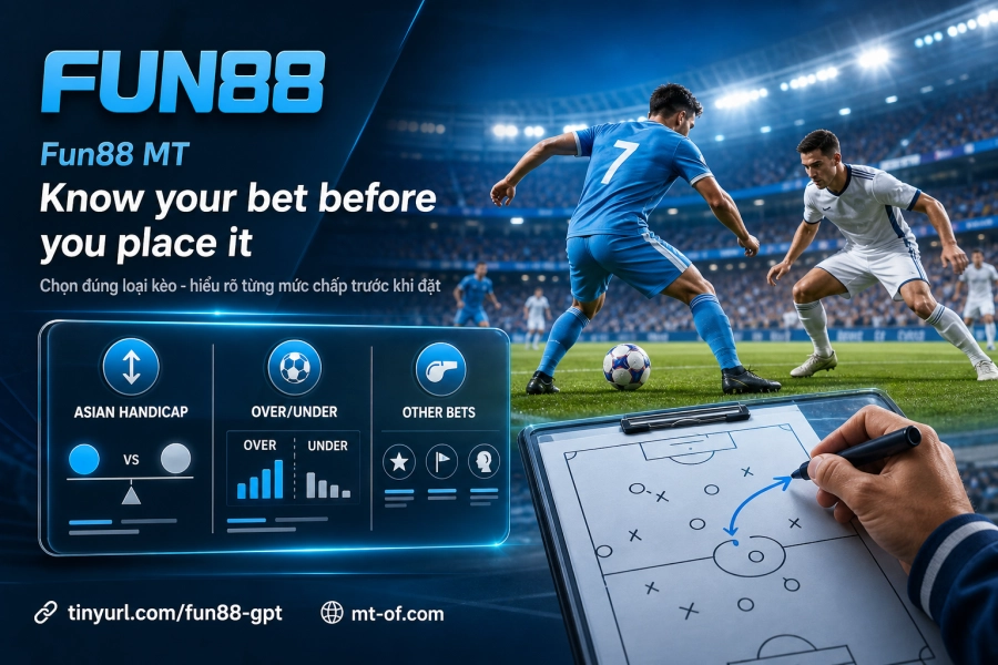 Fun88 handicap Asia over/under level fleksibel side bets pembaruan real-time