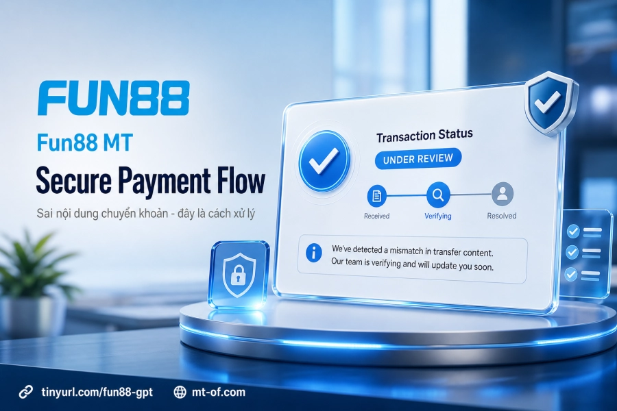 Fun88 incorrect transfer description manual reconciliation receipt transaction ID support