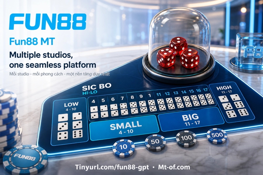 Nhà cung cấp live casino Fun88 Evolution Pragmatic Play Sexy Gaming Dream Gaming
